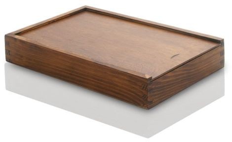 Drewniane, bejcowane pudełko na odbitki 10x15 (z grawerem lub bez)