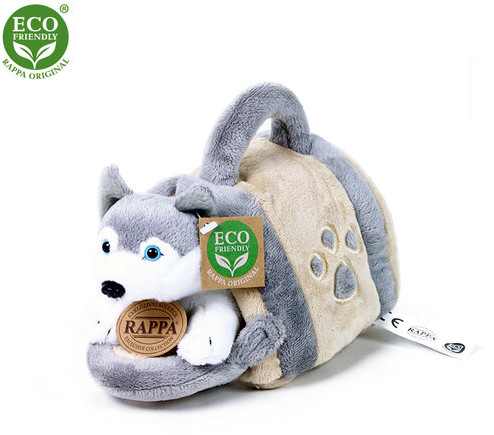 Rappa Pies pluszowy z kontenerkiem, 13 cm