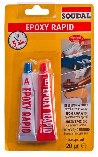 Tytan epoksydowy szybkoschnący Rapid SOUDAL 2x15 ml KLE-EP-RP-015