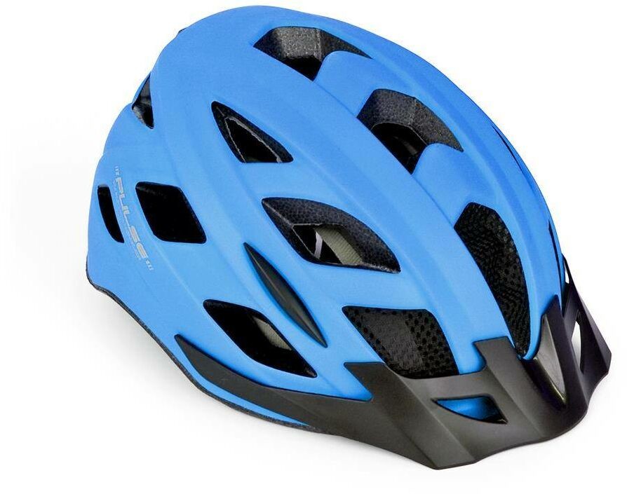 Author Kask Pulse LED X8 niebieski fluo