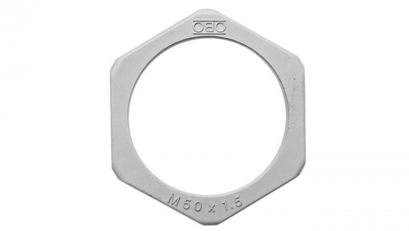 OBO Bettermann Nakrętka poliamidowa M50 jasnoszara 116 M50 LGR PA 2048965 /25szt./ 2048965