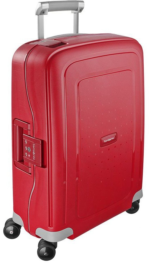 Samsonite Walizka kabinowa S'Cure - crimson red 49539-1235