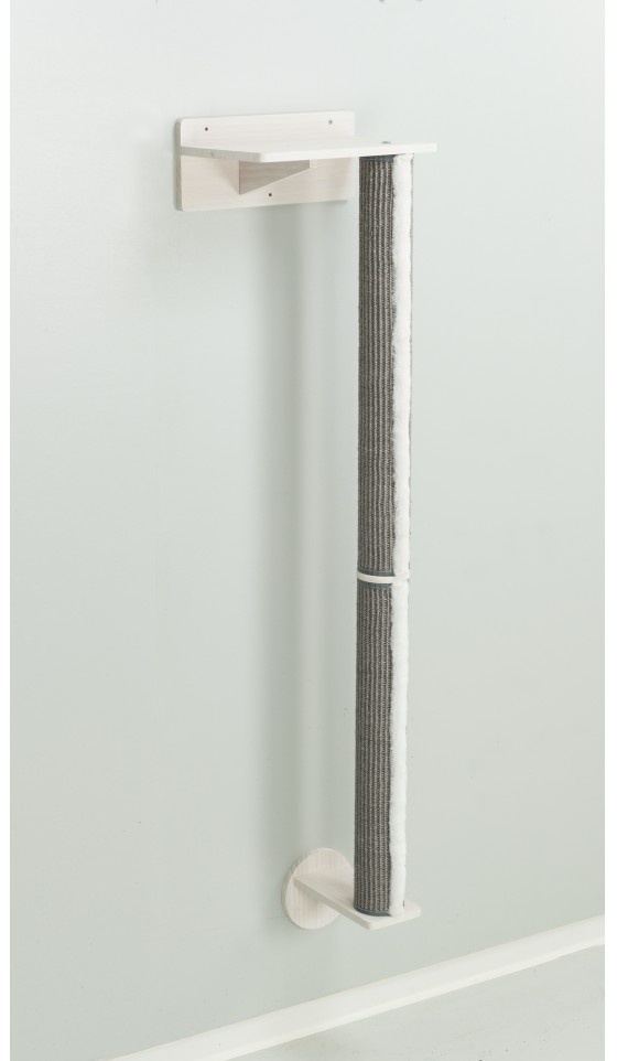Trixie Zestaw ścienny 1, dla kota, biały/szary, 35×130x25 cm, słupek z uchwytami