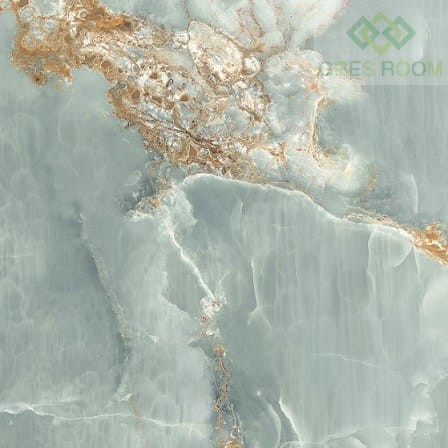 Imola Ceramica Onyx Aqua Blue Gold Poler 120x120 cm BLU AQ6 120 LP_120x120