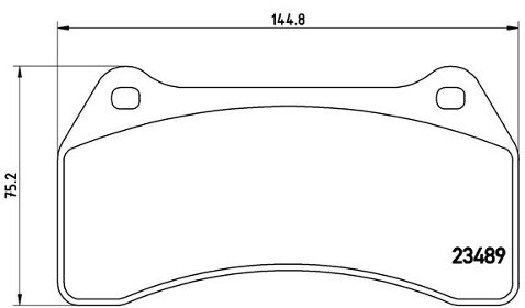 BREMBO Zestaw klocków hamulcowych, hamulce tarczowe P 36 014