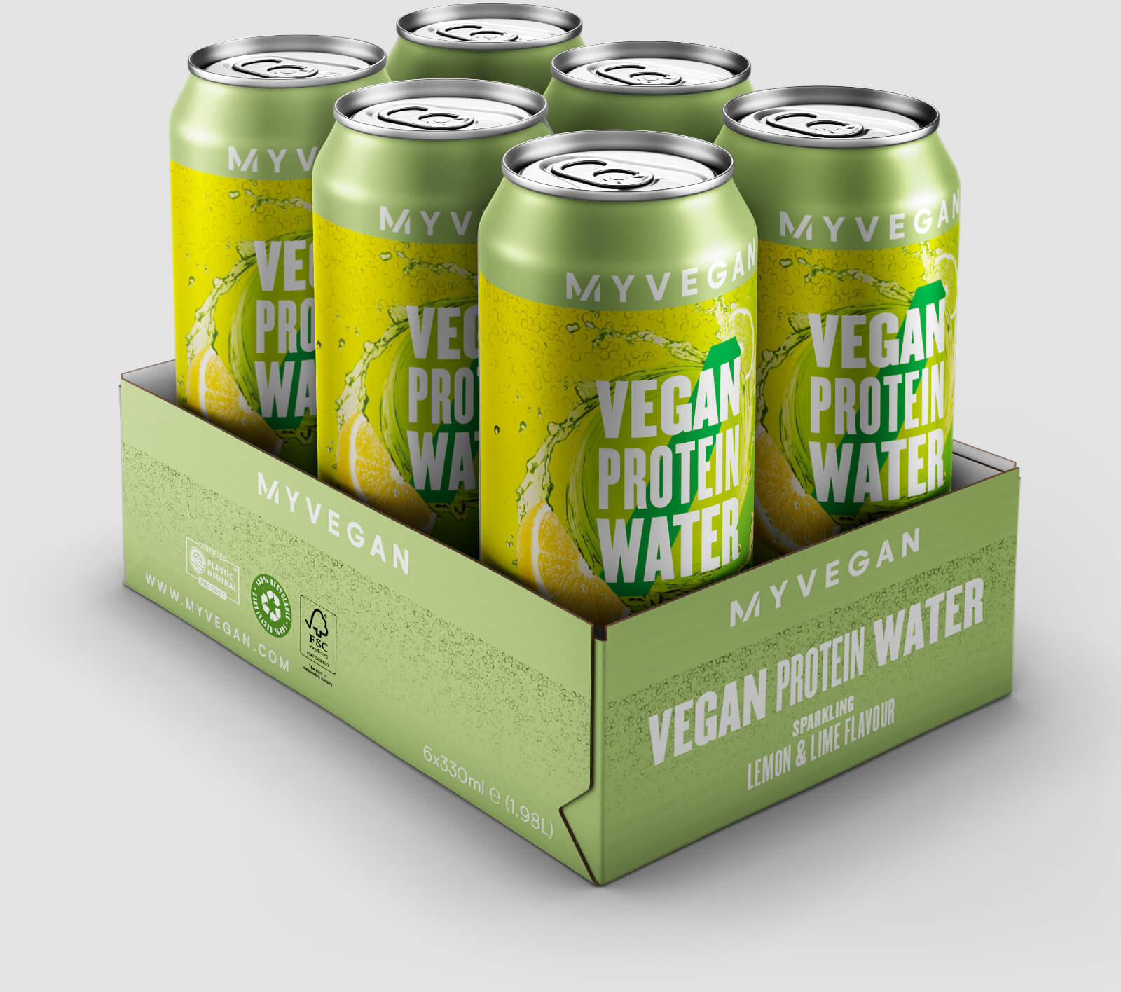 Myvegan Vegan Sparkling Protein Water - Lemon Lime