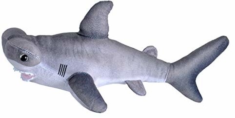 Wild Republic 23415 Soft Living Ocean Mini Hammerhead Shark, przytulanka zabawka, 40 cm, wiele 23415