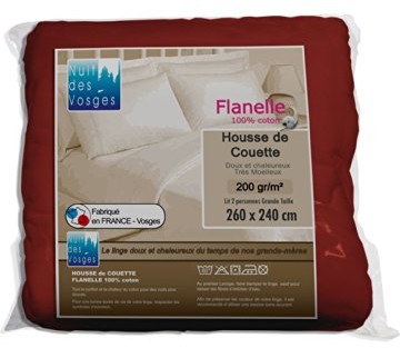 Nuit des Vosges Poszewka z Nuit z Wogezów 2225143 caen kołdra pikowana Uni flanela/bawełna brązowy 240 x 260 cm 2225143