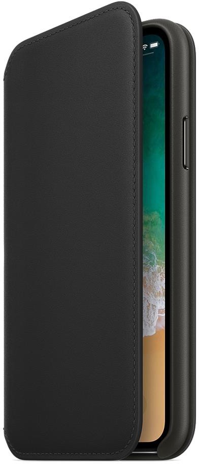 Apple Leather Folio do iPhone X Black (MQRV2ZM/A)