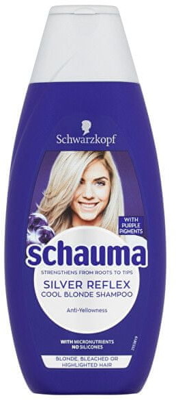 Schauma Szampon przeciw żółtym tonom Silver Refleks Shampoo) 400 ml