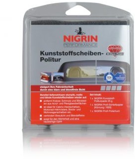 NIGRIN Zestaw do usuwania rys na plastiku i szkle 73914 73914