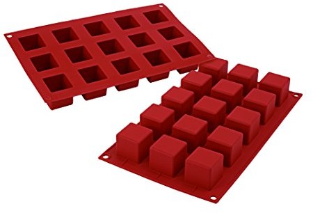 Silikomart silikonowe formy kostki nr 15, mały, terracotta 26.105.00.0060