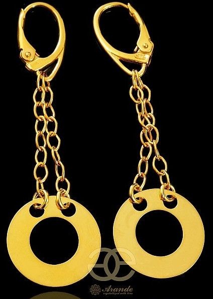 Arande SENSATION KOLCZYKI GWIAZD KOŁO ZŁOTE SREBRO 700163