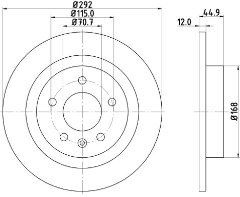 HELLA PAGID Tarcza hamulcowa PAGID 8DD355116-601
