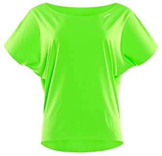 WINSHAPE WINSHAPE Damska super lekka koszulka funkcyjna Dance-top Dt101 zielony zielony neonowy S DT101