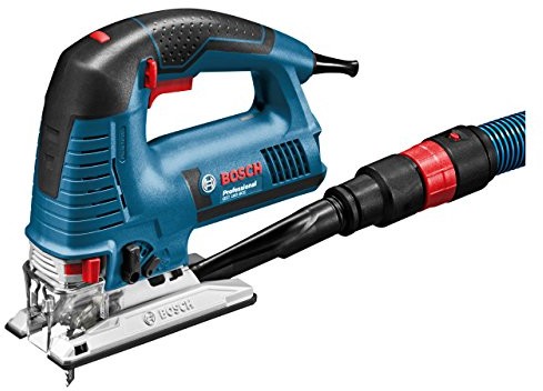 Bosch Professional GST 160 BCE wyrzynarka, moc 800 W, grubość cięcia drewna 160 mm, L-BOXX, odciąg pyłu, 1 podstawka, 3 brzeszczoty 0601518000