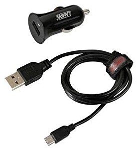 Lampa 40815 Micro USB kabel do ładowania z gniazda zapalniczki wtyk 40815