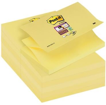 Post-It 3M Bloczek samoprzylepny Super sticky Z-Notes (R350-12SS-CY), 127x76mm, 1x90 kart., żółty 3M-70005197838