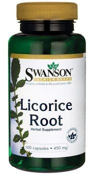 SWANSON Licorice Root Lukrecja) 450 mg 100 kapsułek SW521