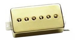 Seymour Duncan Seymour DUNCAN ssph90  1 N gcov 2 °C Phat Cat Great P-90 Standard humbucker fuermat pozycji na szyję, 2-żyłowy, Cover złota SSPH90-1N GCOV 2C