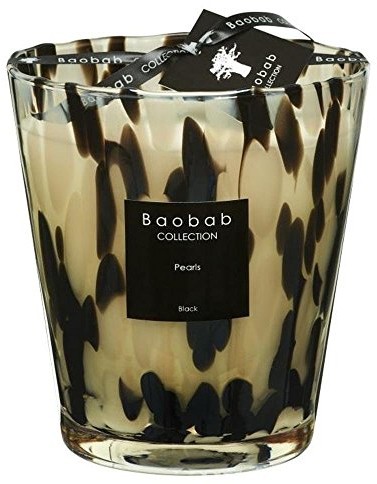 Baobab Świeca  max16pb Pearls black, wosku świecowego, 16 x 10 x 16 cm MAX16PB