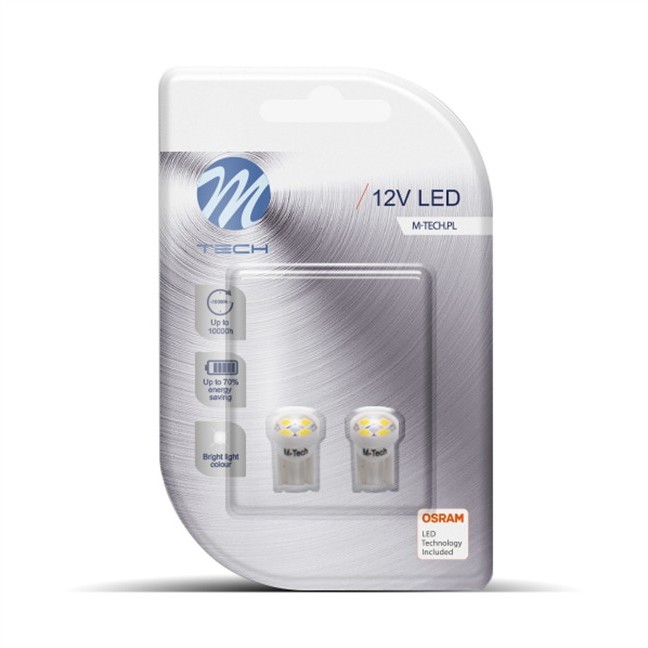 DIODA LED L017 W5W 4XSMD2835 BIAŁA