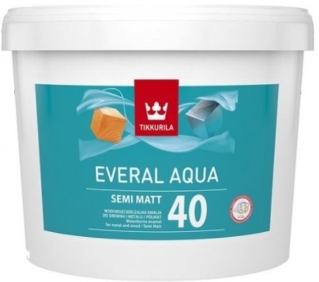 Tikkurila Farba Everal Aqua Semi Matt [40] 9 l