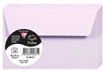 Clairefontaine 5861C opakowanie z 20 kopertami pyłki (w formacie FT30, 90 x 140 mm) 120 g bez 5861C