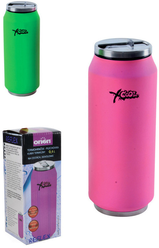 Orion Kubek termiczny Puszka Reflexi, różowy 400 ml