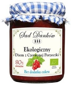 Sad Danków DŻEM Z CZERWONYCH PORZECZEK B/C BIO 260 g bioplanet-5907736737512