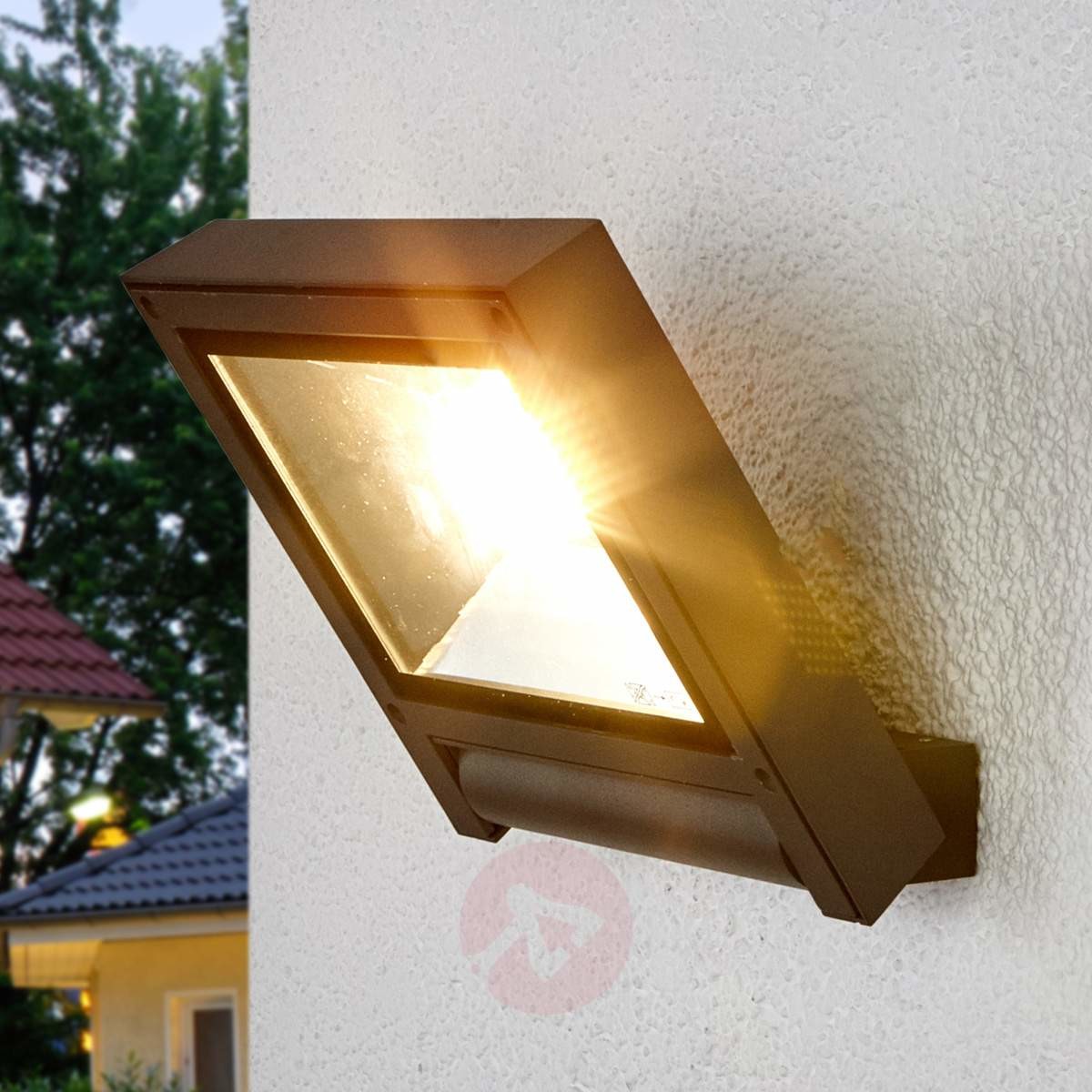 Lampenwelt Ciemnoszary LED MAICO