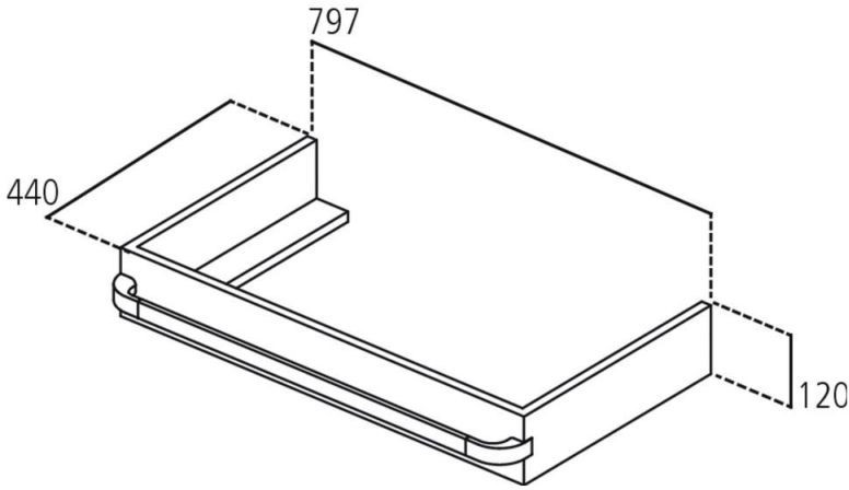 Ideal Standard Ideal Standard Tonic II Obudowa umywalki 80 cm jasnoszare drewno R4311FE