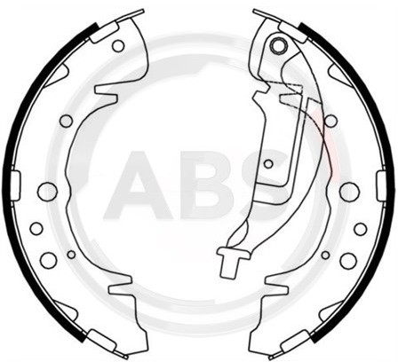 A.B.S. Zestaw szczęk hamulcowych 9097