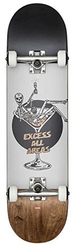 Globe G1 Excess Skateboard/Street Board, White/Brown, 8.0 FU 10525314