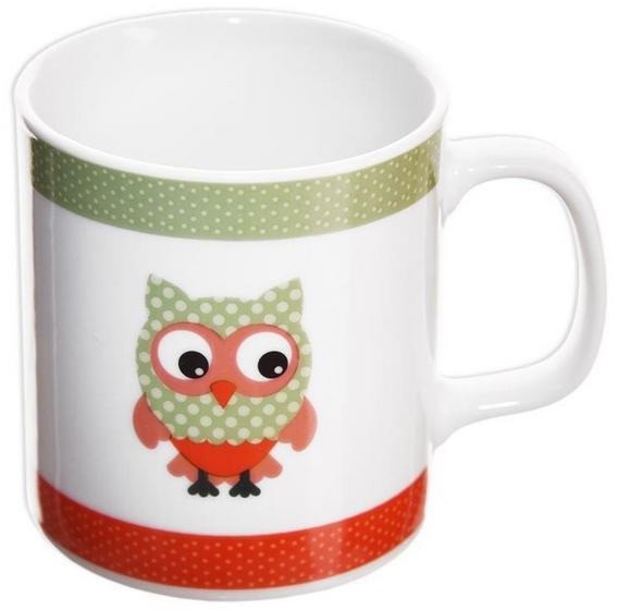 Kubek porcelanowy dla dzieci dziecka SOWA 225ml 127231