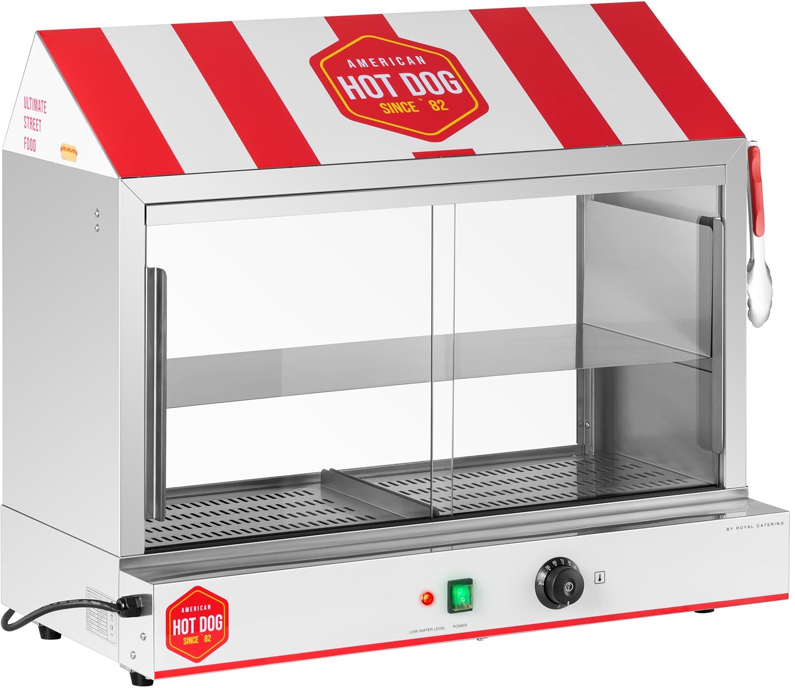 Royal Catering Podgrzewacz do hot dogów - 300 parówek / 100 bułek RCHW 2500H RCHW 2500H