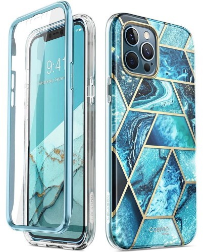 Supcase Etui i-Blason Cosmo SP iPhone 12 Pro Max, marmurowe niebieskie