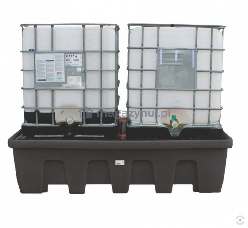 Topserw Paleta wychwytowa o pojemności 1200l, mag. 2*IBC/KTC, wym. 2260 x 1465 x 575 mm