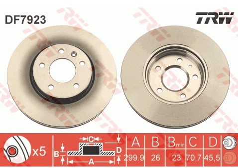 TRW KFZ Ausruestung GmbH) KFZ Ausruestung GmbH) DF7923 DF7923