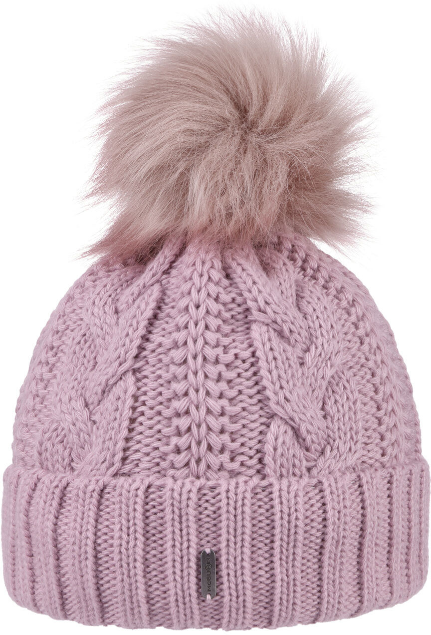 Czapka z Mankietem Cable Knit by McBURN, różowy, One Size
