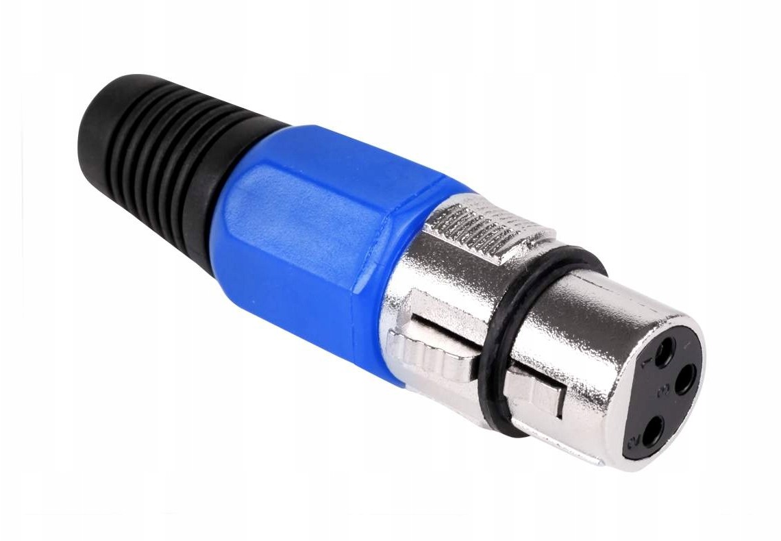 Wtyk Mikrofonowy Żeński Niebieski