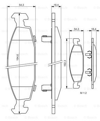 Bosch Klocki hamulcowe 0 986 424 666