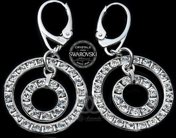 Swarovski Piękne Kolczyki SENSATION SREBRO