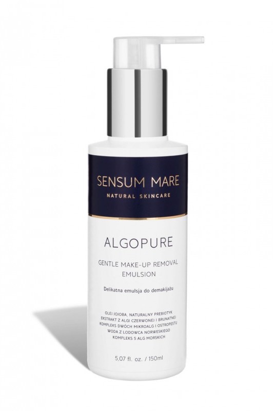 Sensum Mare ALGOPURE delikatna emulsja do demakijażu oraz wielorazowy płatek OVIUM 150 ml