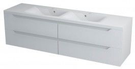 Sapho WAVE szafka umywalkowa 180x50x48cm, biała WA181