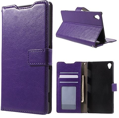 Sony LD.CASE LD A000299 skórzane etui portfel etui do Xperia-Z4, niebieskie A000299