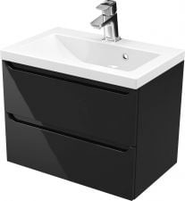 Furni Szafka z Umywalką ETHOS 60 cm BLACK ETHC UM 60