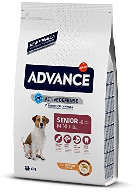 Advance Mini Senior 8 Jahre psów podszewka 3 kg AD910