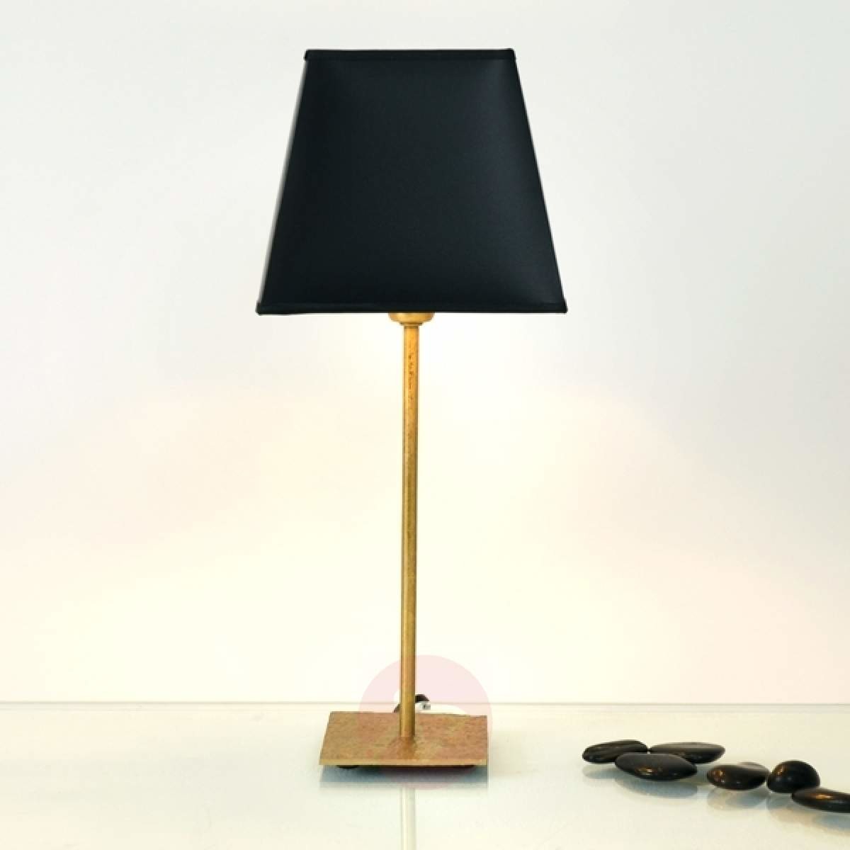 J. HOLLÄNDER J. Holländer Klasyczna lampa stołowa Mattia z kloszem