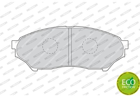 FERODO (FEDERAL-MOGUL) Zestaw klocków hamulcowych, hamulce tarczowe (FEDERAL-MOGUL) FDB1596